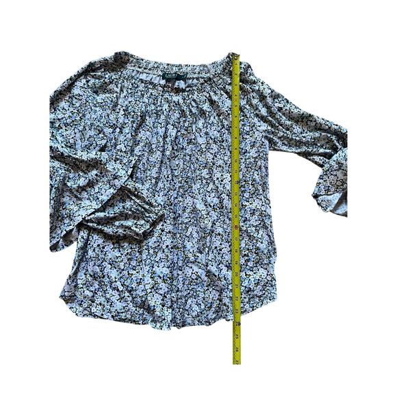 LRL Womens/Teen Blouses set of 2 Floral and Black Size Large Bohemian Flowy - Picture 7 of 12